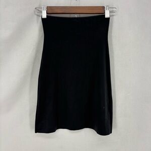 Spanx Black Shapewear Slimming Skirt Womens Size Small Nylon Spandex Body Shaper
